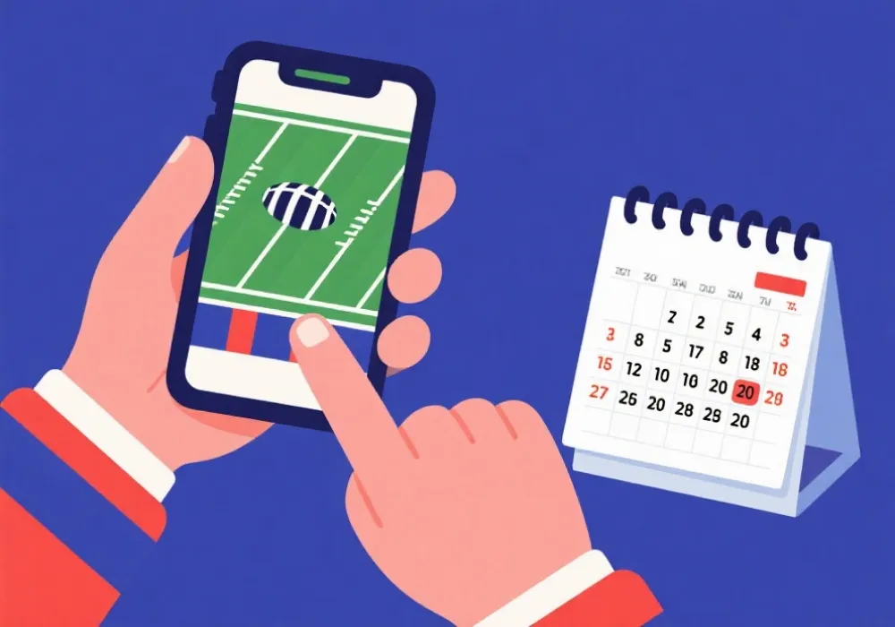 安排世界盃觀賽時間示意圖