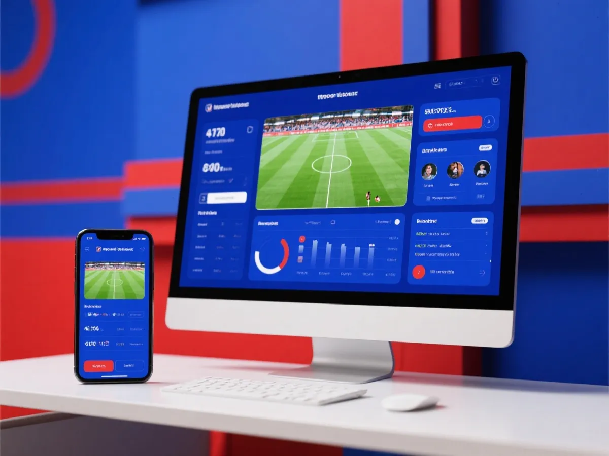 世界盃官方入口與觀賽平台介面示意圖